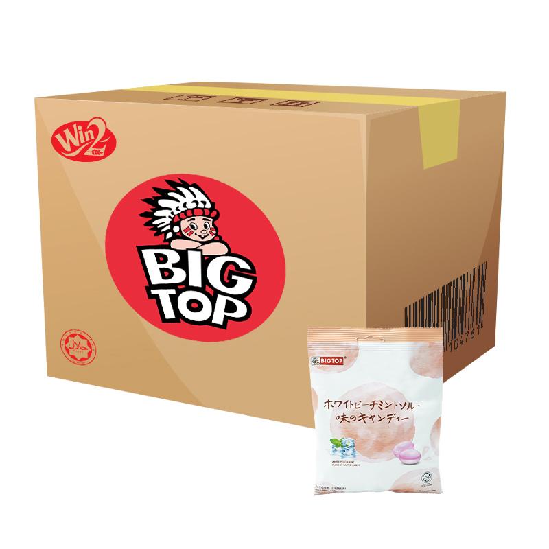BIG TOP WHITE PEACH MINT FLAVOUR SALTED CANDY     